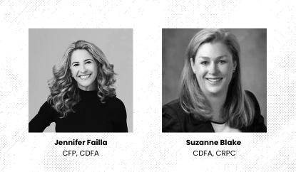 Headshots of Jennifer Failla and Suzanne Blake